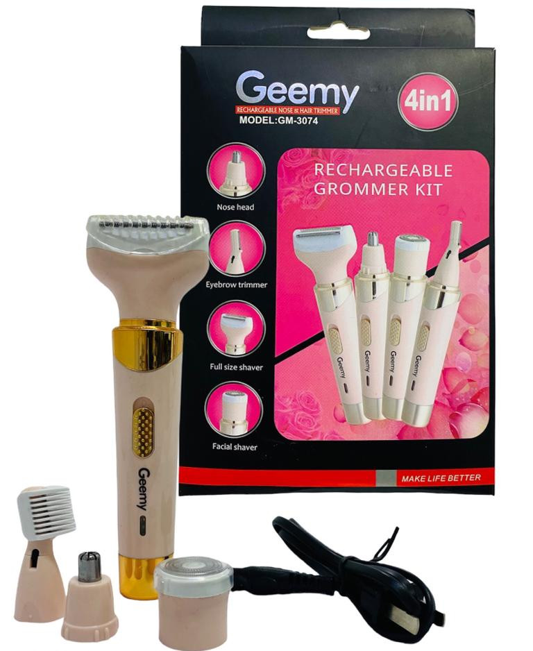 Depiladora para Dama Geemy 4 en 1 🌸 Recargable